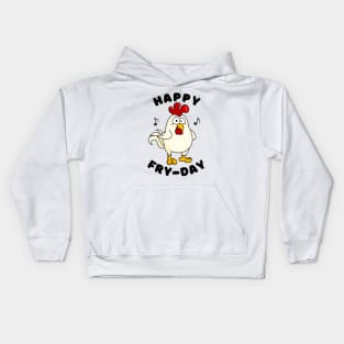 Happy FRYDAY FRIDAY with Cute Chicken Kids Hoodie